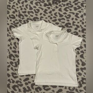 BUNDLE Lands End kids school uniform shirt bundle, white, size 6/7, New